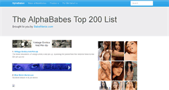 Desktop Screenshot of alphababes.com